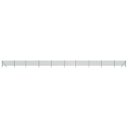 vidaXL Maschendrahtzaun Grün 1x25 m