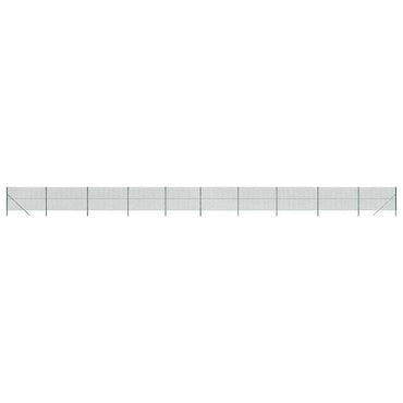 vidaXL Maschendrahtzaun Grün 1,4x25 m