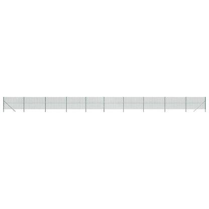 vidaXL Clôture grillagée verte 1,6x25 m