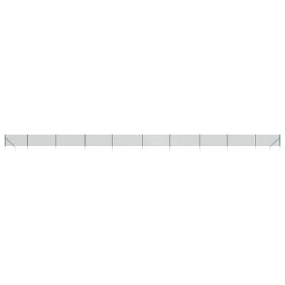 vidaXL Grillage avec manchons de sol vert 1,1x25 m