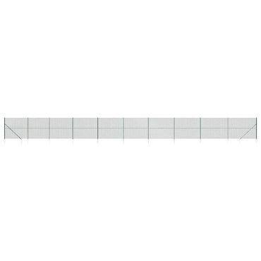 vidaXL Grillage avec poteaux Vert 1,4x25 m