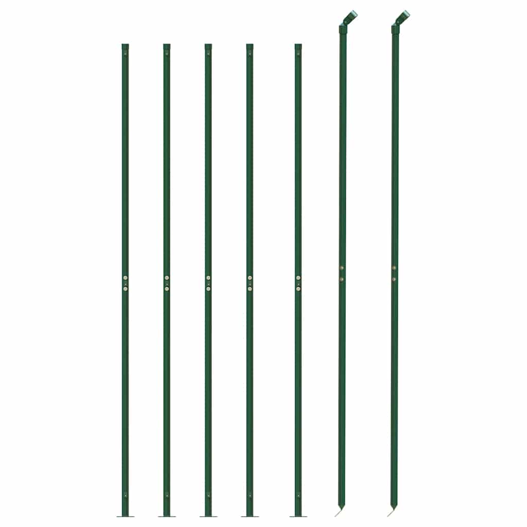vidaXL Clôture en grillage avec platine Vert 1,4x10 m