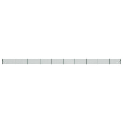 vidaXL Clôture grillagée avec bride de sol vert 1x25 m