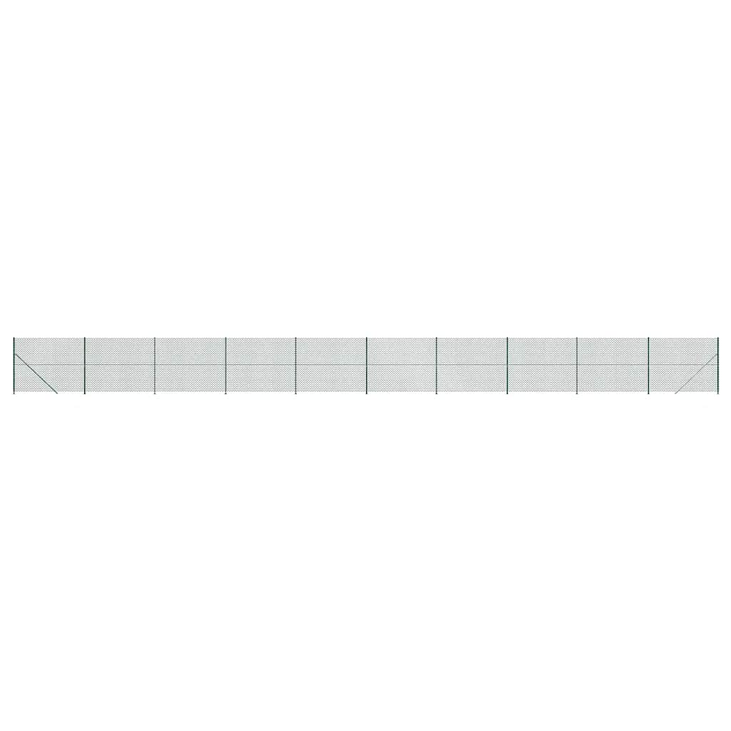 vidaXL Grillage avec bride de sol vert 1,4x25 m