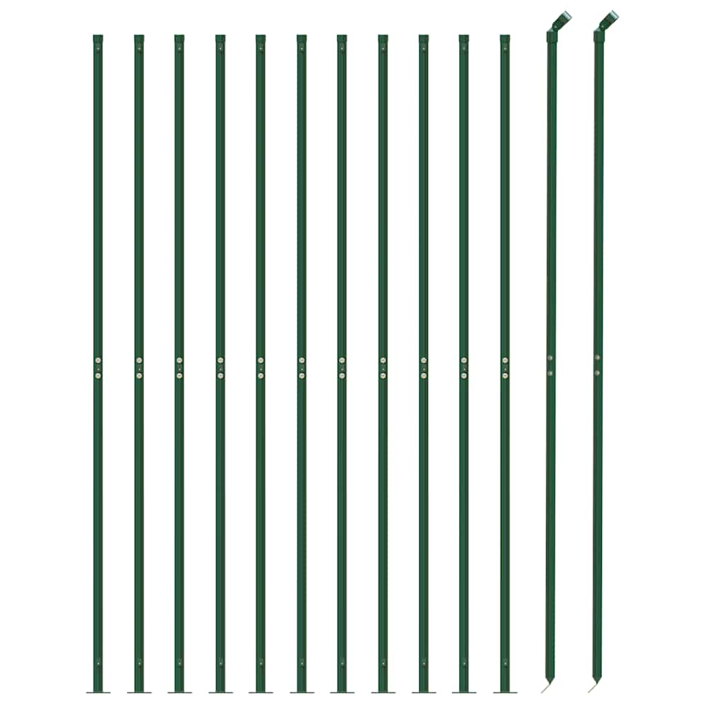 vidaXL Grillage avec bride de sol vert 1,4x25 m
