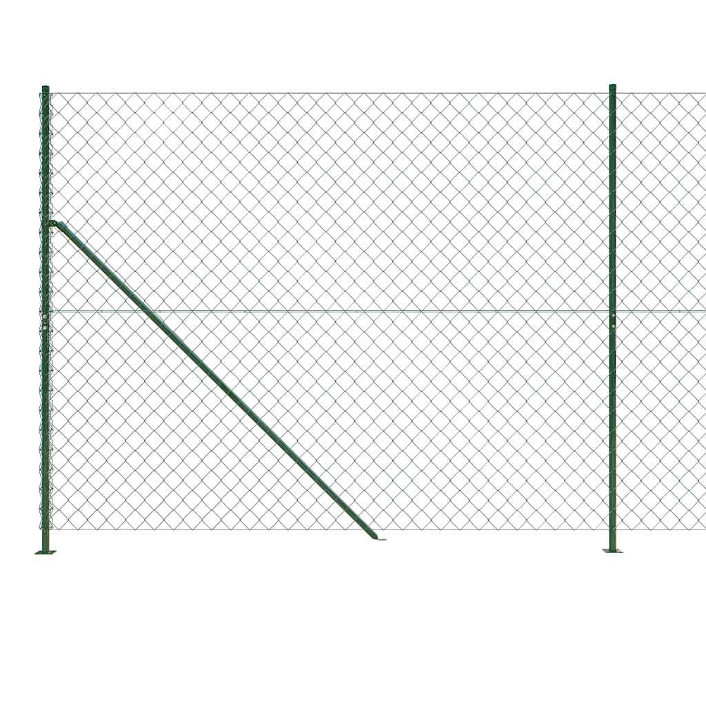 vidaXL Grillage avec bride de sol vert 1,4x25 m
