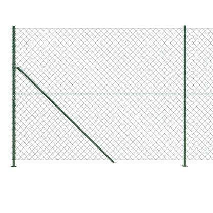 vidaXL Grillage avec bride de sol vert 1,4x25 m