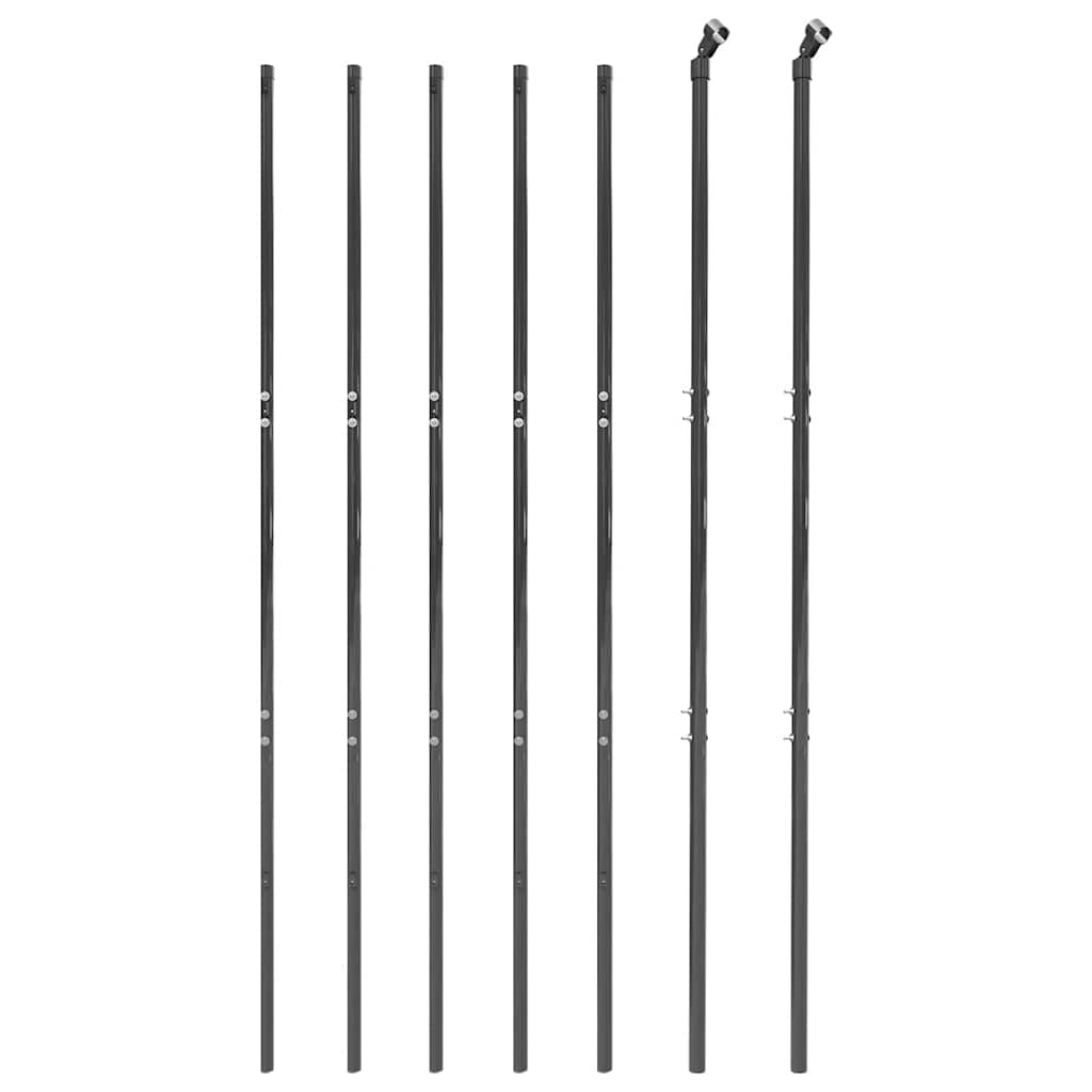 vidaXL Maschendrahtzaun Anthrazit 1,6x10 m