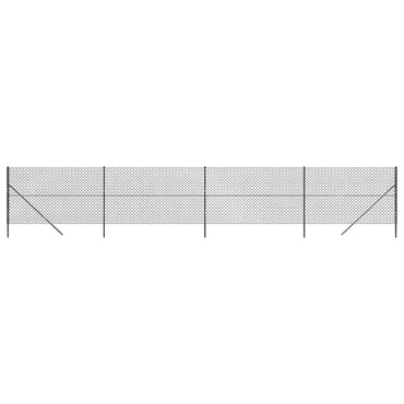 vidaXL Maschendrahtzaun Anthrazit 2x10 m