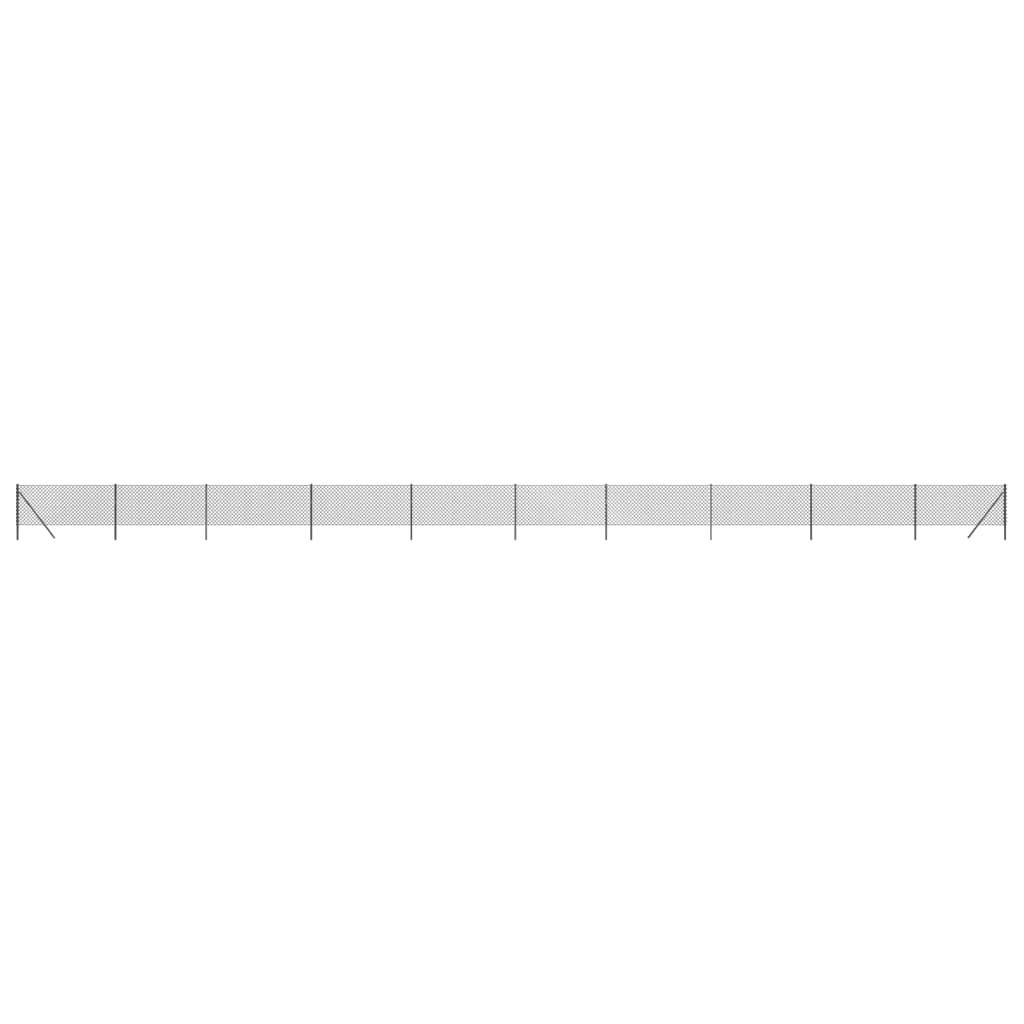vidaXL Maschendrahtzaun Anthrazit 0,8x25 m