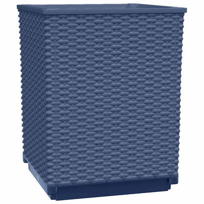 vidaXL Pflanzkübel 2 Stk. Blaugrau 30x30x37 cm Polypropylen
