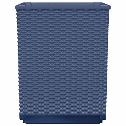 vidaXL Pflanzkübel 2 Stk. Blaugrau 30x30x37 cm Polypropylen