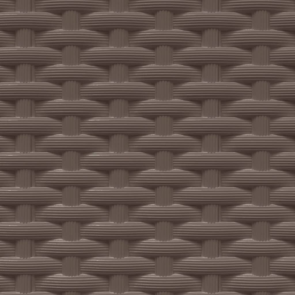 vidaXL Pflanzkübel 2 Stk. Braun 30x30x37 cm Polypropylen