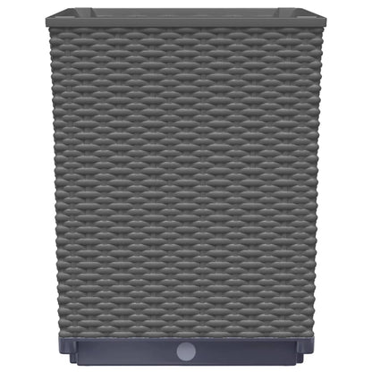 vidaXL Pflanzkübel 4 Stk. Schwarz 30x30x37 cm Polypropylen