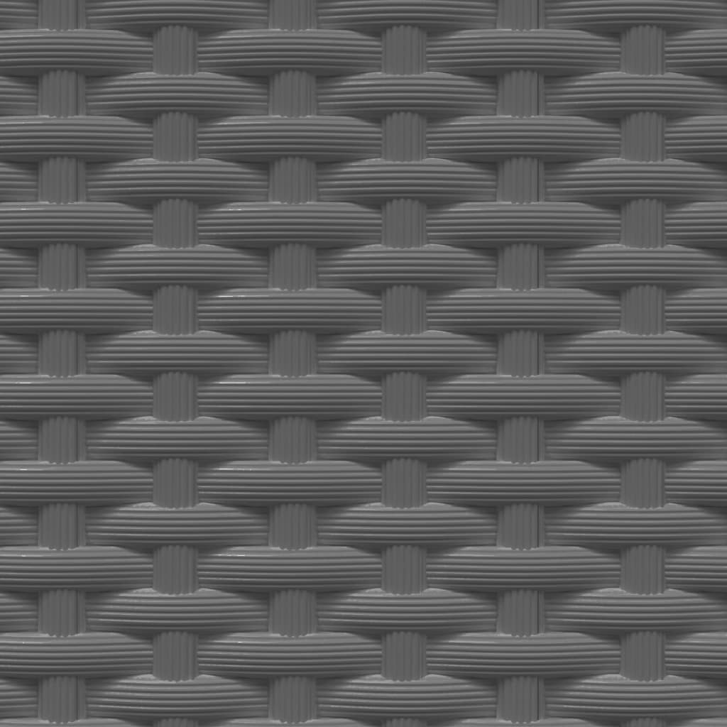 vidaXL Pflanzkübel 4 Stk. Schwarz 30x30x37 cm Polypropylen