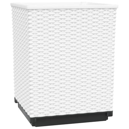 vidaXL Pflanzkübel 4 Stk. Weiß 30x30x37 cm Polypropylen
