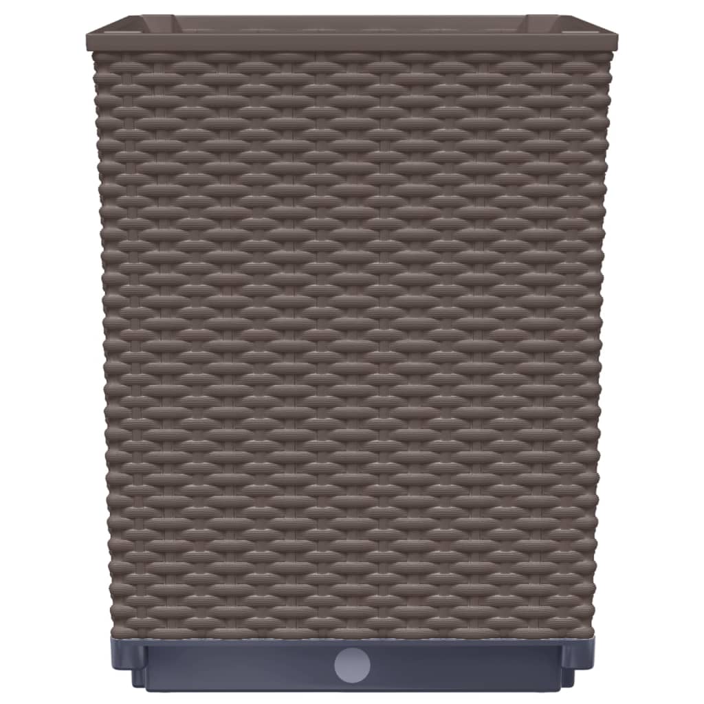 vidaXL Pflanzkübel 4 Stk. Braun 30x30x37 cm Polypropylen