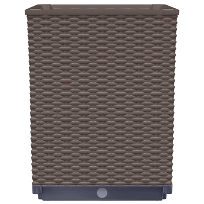 vidaXL Pflanzkübel 4 Stk. Braun 30x30x37 cm Polypropylen