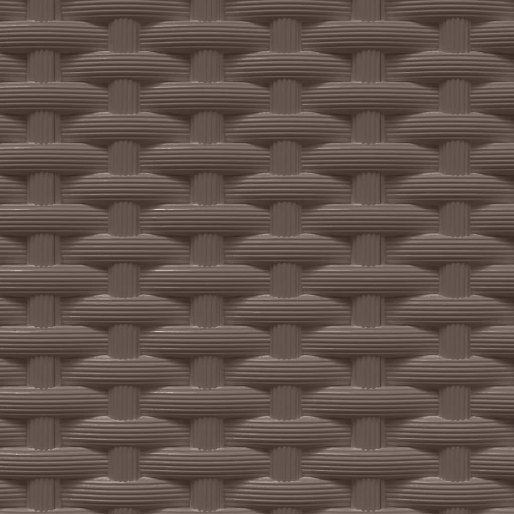 vidaXL Pflanzkübel 4 Stk. Braun 30x30x37 cm Polypropylen