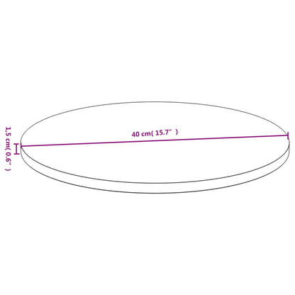 vidaXL Tischplatte Ø40x1,5 cm Bambus