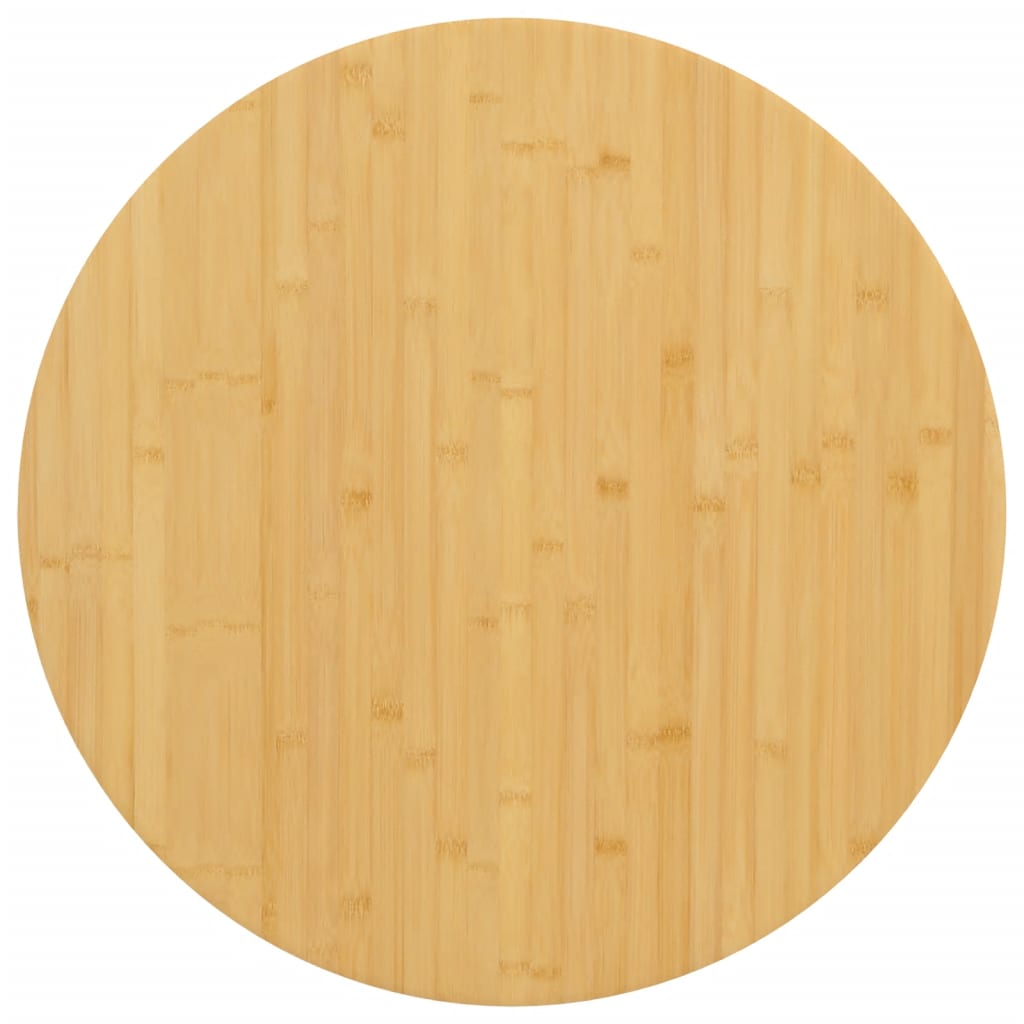 vidaXL Tischplatte Ø80x1,5 cm Bambus