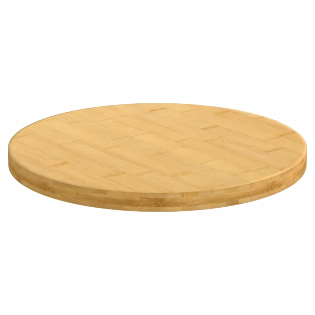 vidaXL Plateau de table Ø40x2,5 cm Bambou