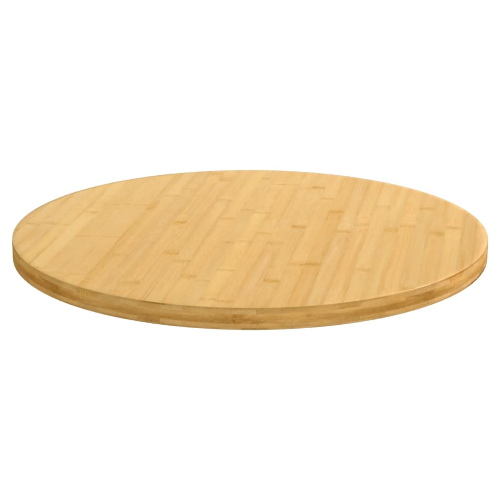 vidaXL Tischplatte Ø60x2,5 cm Bambus