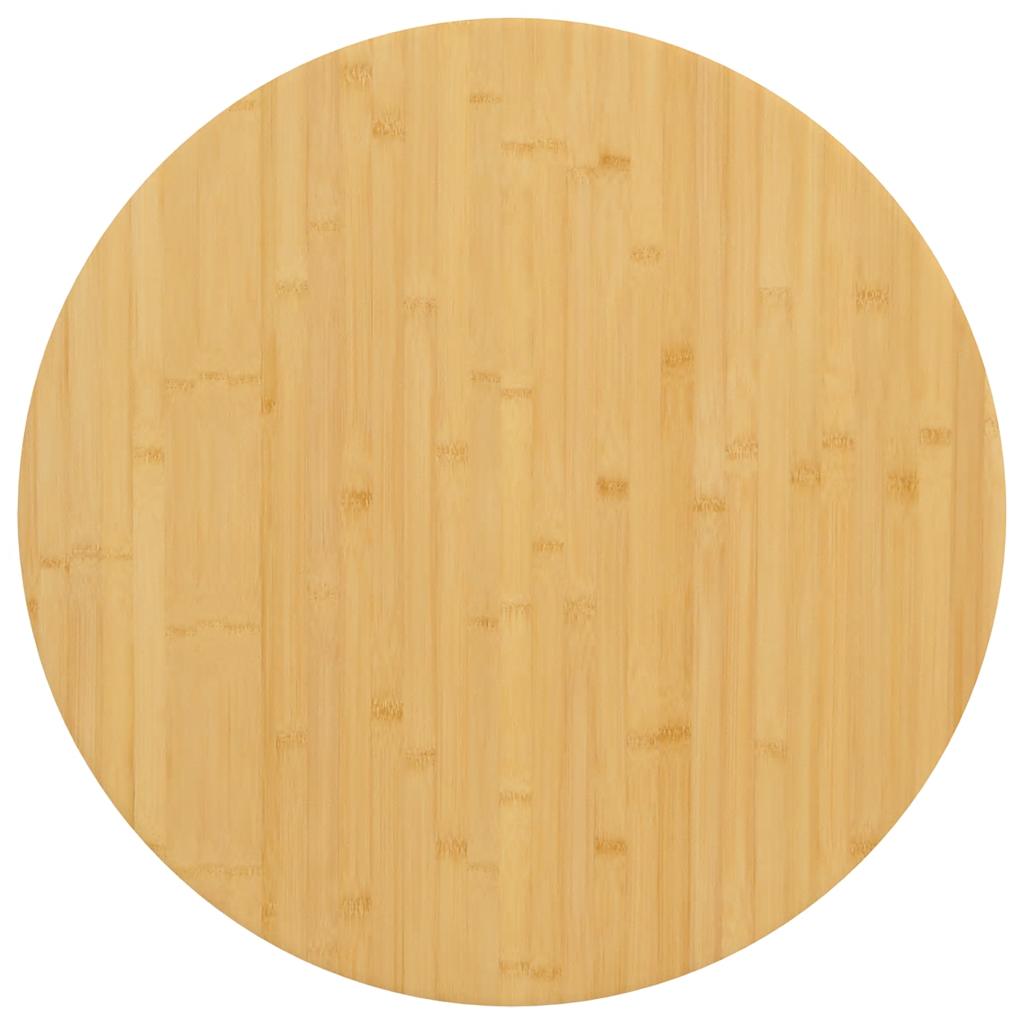 vidaXL Plateau de table Ø70x2,5 cm bambou