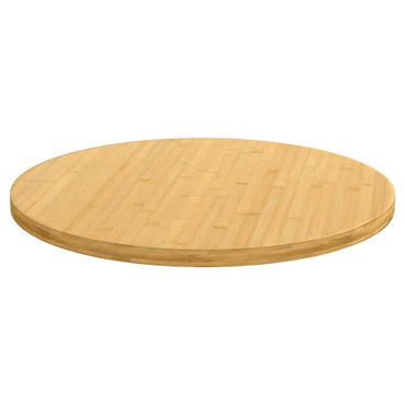 vidaXL Tischplatte Ø80x2,5 cm Bambus