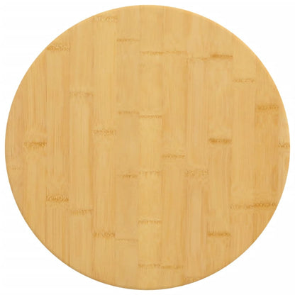 vidaXL Plateau de table Ø50x4 cm Bambou