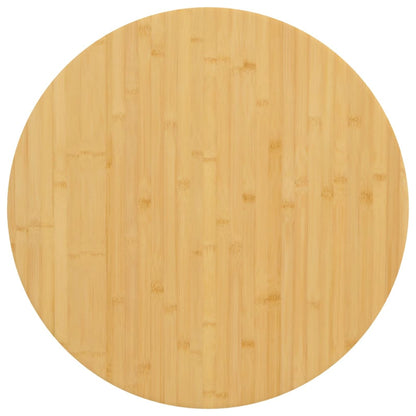 vidaXL Plateau de table Ø70x4 cm Bambou