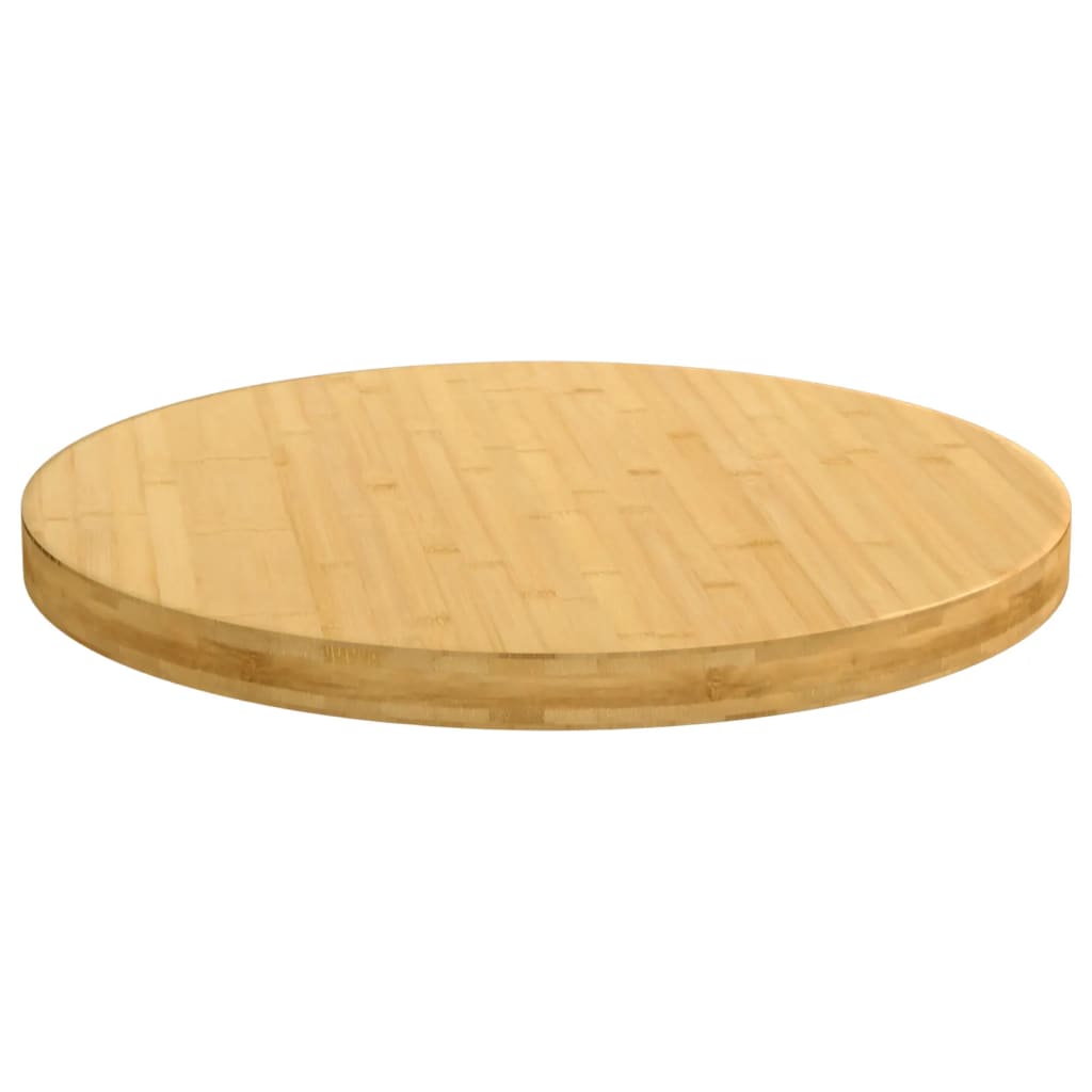 vidaXL Plateau de table Ø70x4 cm Bambou
