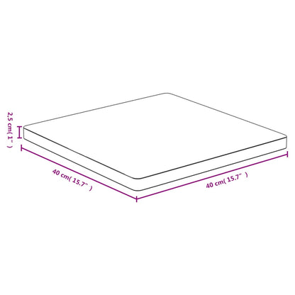 vidaXL Tischplatte 40x40x2,5 cm Bambus