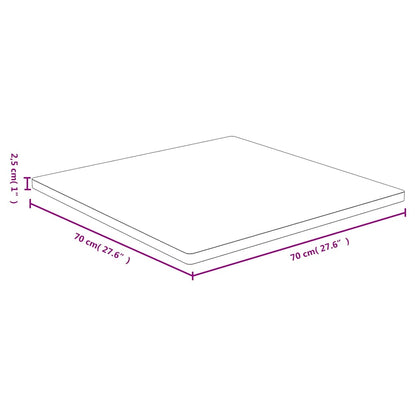 vidaXL Tischplatte 70x70x2,5 cm Bambus