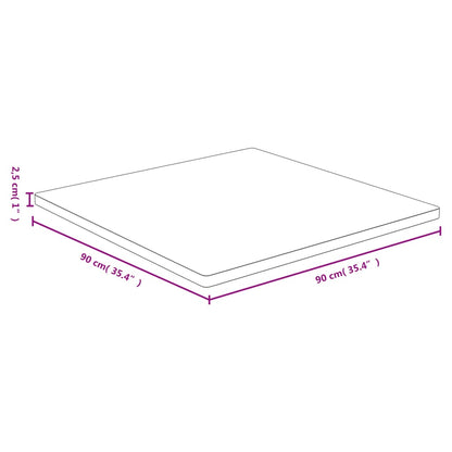 vidaXL Tischplatte 90x90x2,5 cm Bambus