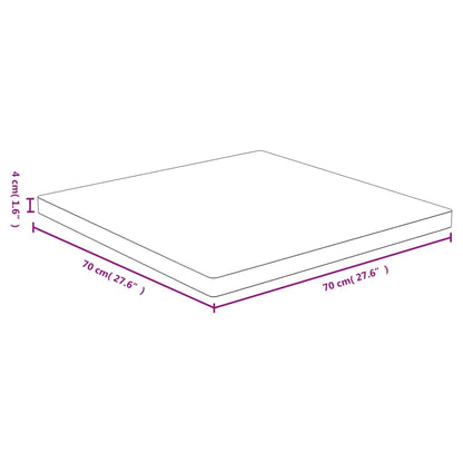 vidaXL Plateau de table 70x70x4 cm Bambou