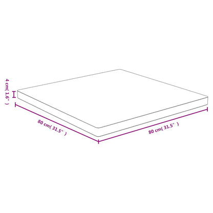 vidaXL Tischplatte 80x80x4 cm Bambus