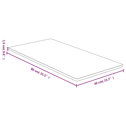 vidaXL Tischplatte 40x80x1,5 cm Bambus