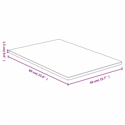 vidaXL Tischplatte 40x60x1,5 cm Bambus
