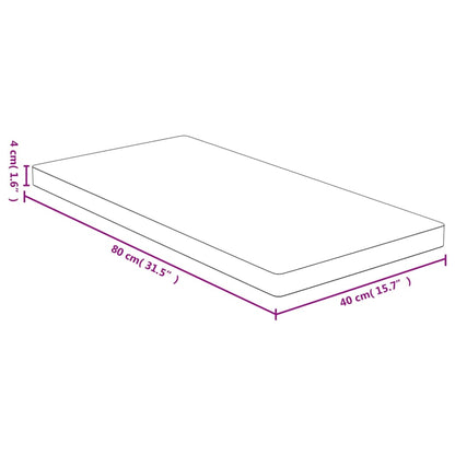 vidaXL Plateau de table 40x80x4 cm Bambou