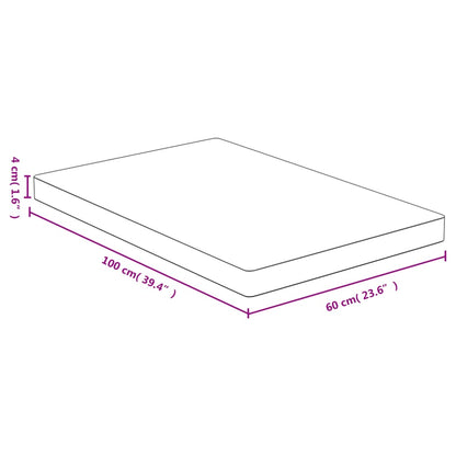vidaXL Tischplatte 60x100x4 cm Bambus