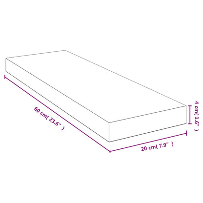vidaXL Étagère murale 60x20x4 cm bambou