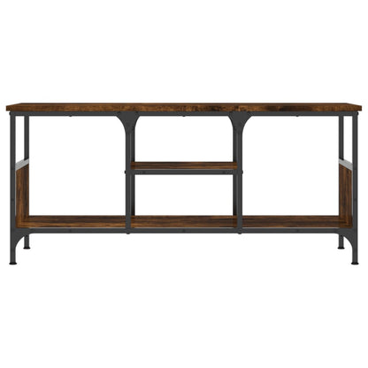 vidaXL TV-Schrank Räuchereiche 100x35x45 cm Holzwerkstoff & Eisen