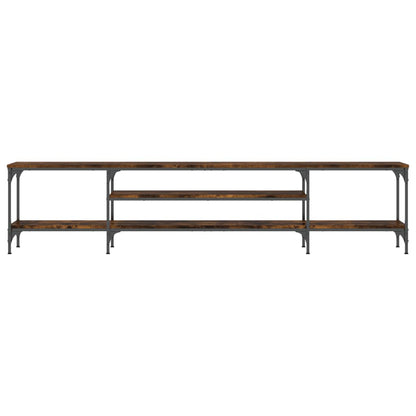 vidaXL TV-Schrank Räuchereiche 201x35x45 cm Holzwerkstoff & Eisen