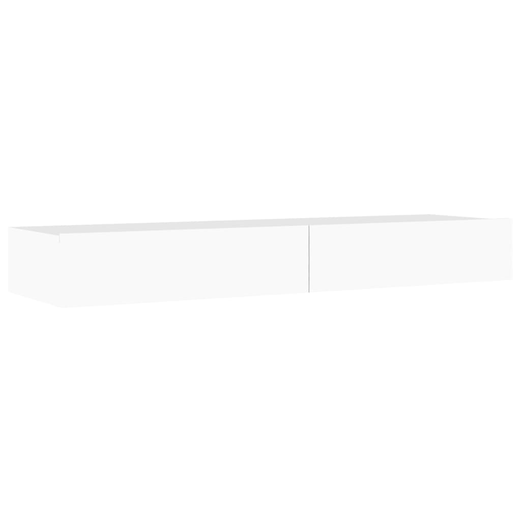 Meuble TV vidaXL avec lumières LED blanc 120x35x15,5 cm