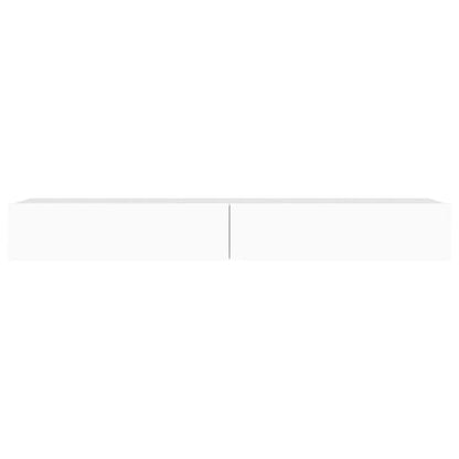 Meuble TV vidaXL avec lumières LED blanc 120x35x15,5 cm