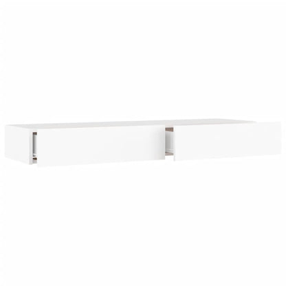 Meuble TV vidaXL avec lumières LED blanc 120x35x15,5 cm