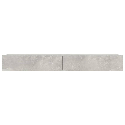 Meuble TV vidaXL avec lumières LED gris béton 120x35x15,5 cm