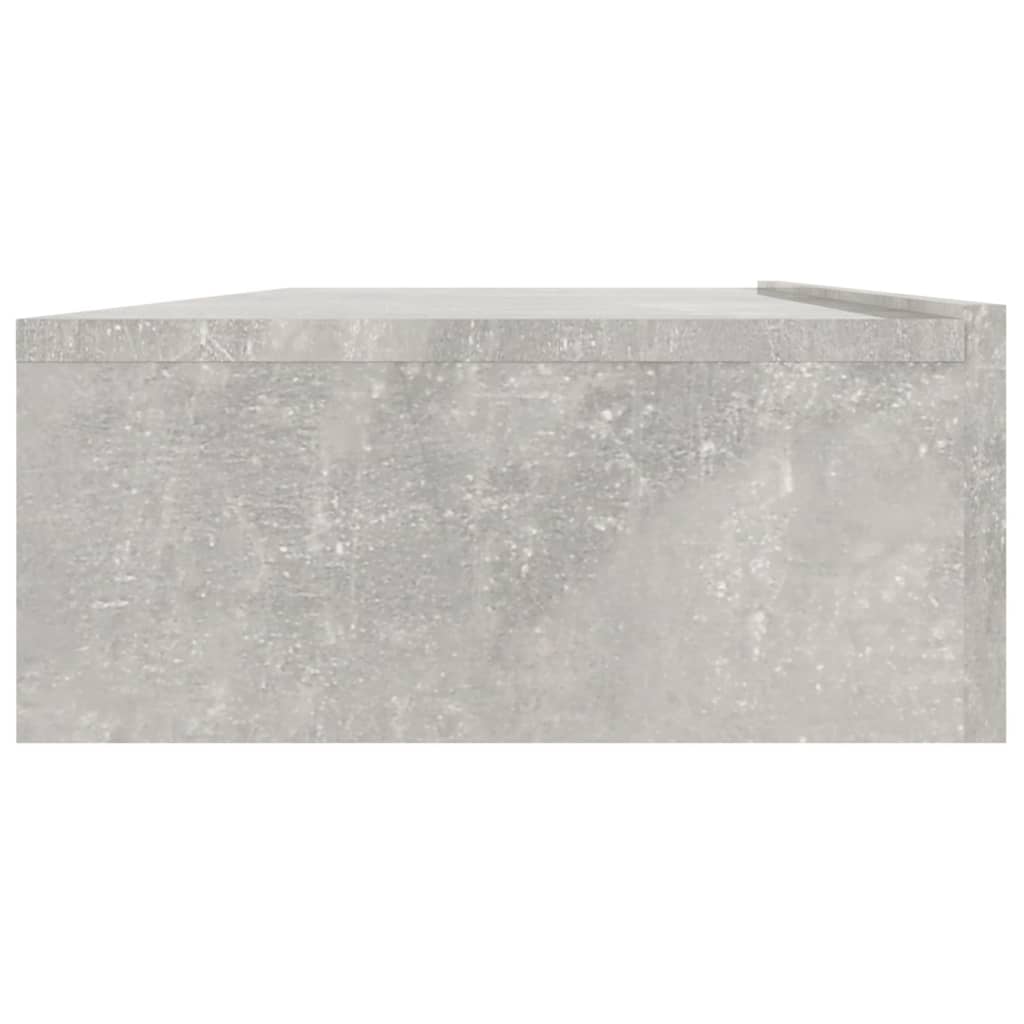 Meuble TV vidaXL avec lumières LED gris béton 120x35x15,5 cm