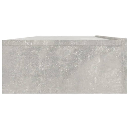 Meuble TV vidaXL avec lumières LED gris béton 120x35x15,5 cm